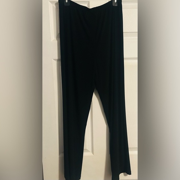 Perceptions 2-Piece Set Sleeveless Top w/Detail, Wide Leg Elastic Waist Pants 12 - Picture 7 of 11